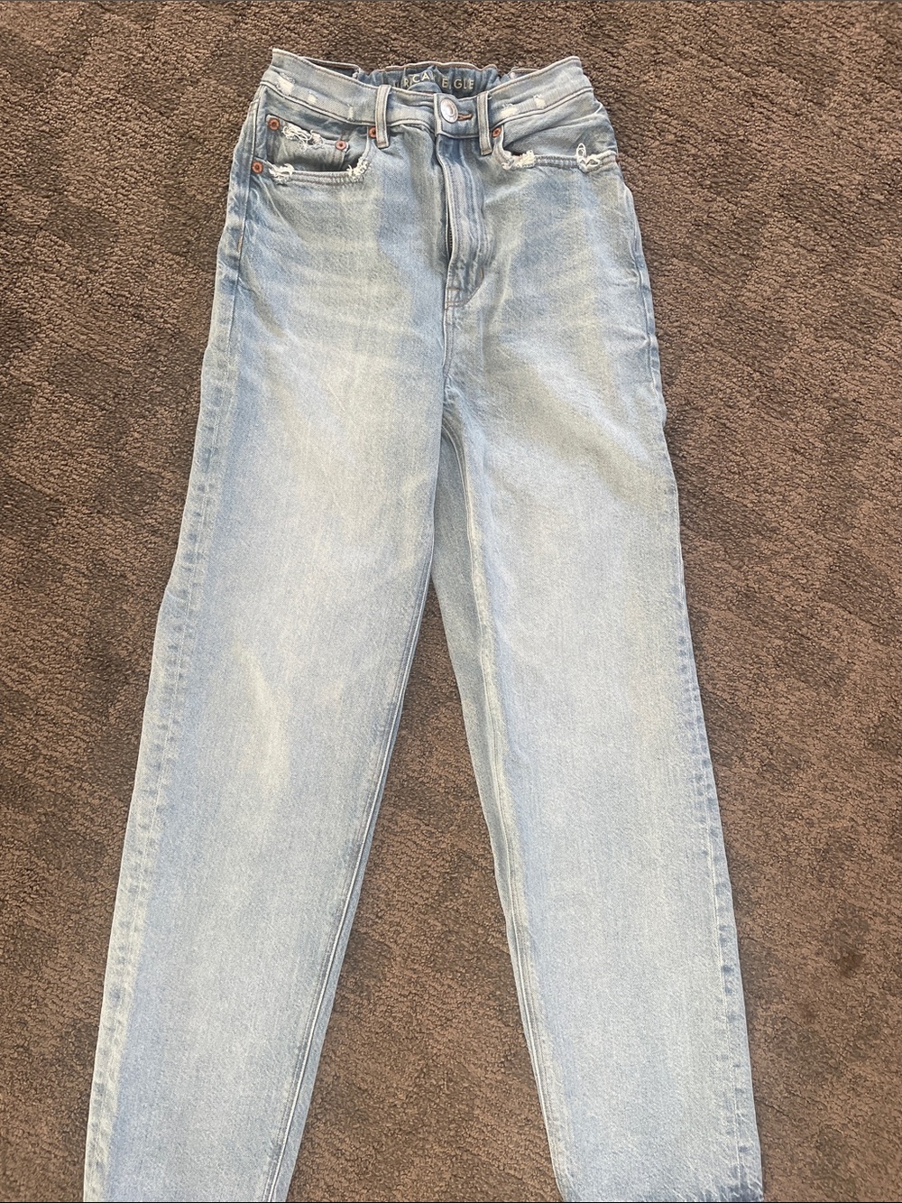 American Eagle Outfitters Light Blue Straight Leg Jeans